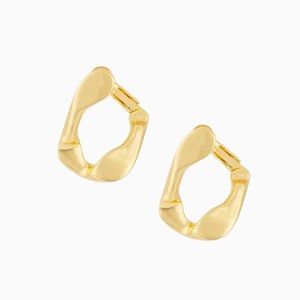 Uncommon James gold Da Vinci hoop earrings